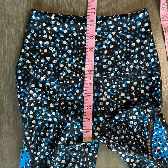 Beyond Yoga Droplets Midi Leggings Black Blue S - Picture 10 of 11
